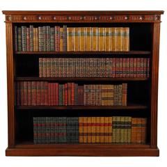 Victorian Mahogany Open Bookcase Used Victorian Mahogany Open Bookcase