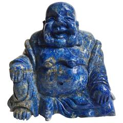 Natural Lapis Lazuli Statue of Happy Buddha