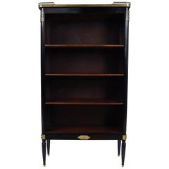 Antique French Louis XVI-Style Ebonized Bookshelf 4