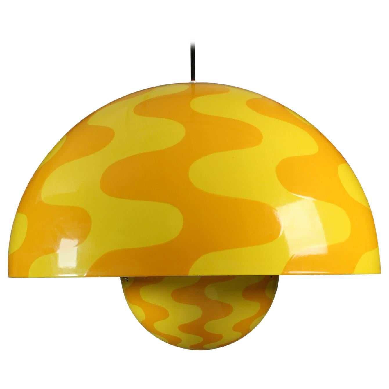 Large and Rare Flower Pot Pendant by Verner Panton