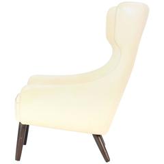 Vintage Distinctively-Styled Wingback Armchair