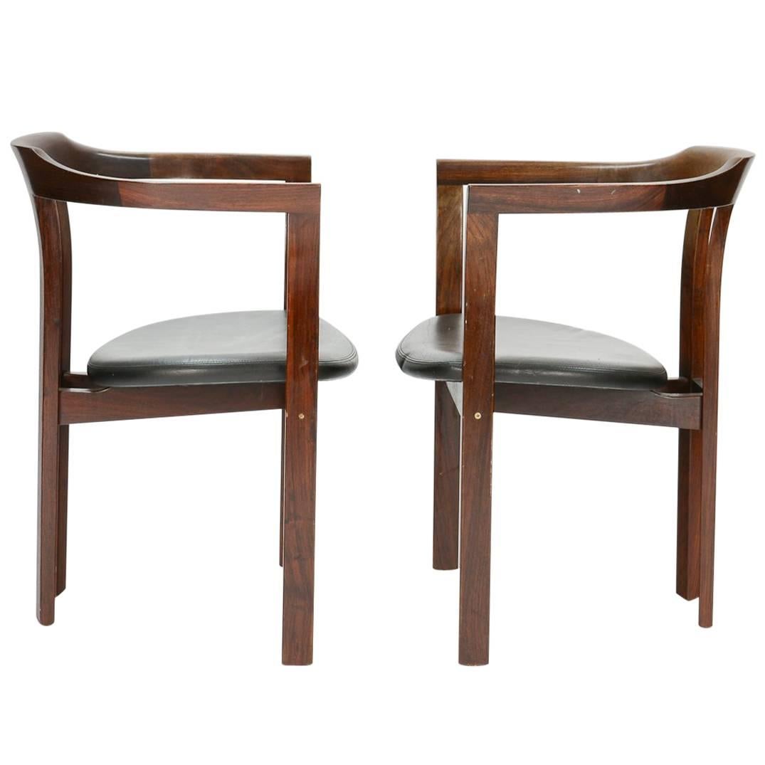 A Pair Rosewood Arm Chairs by Hans Olsen for C/S Mobler, Glostrup 