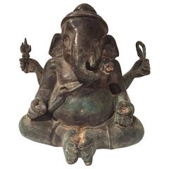 Antique Bronze Ganesh, 19th Century