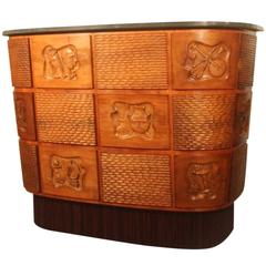 Bar Cabinet in 1940 Attributed To Atelier Borsani 4