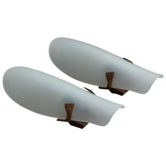 Pair of sconces Fontana Arte Max Ingrand model 1636s