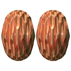 Pair of 1970s Maison Charles Honeycomb Sconces