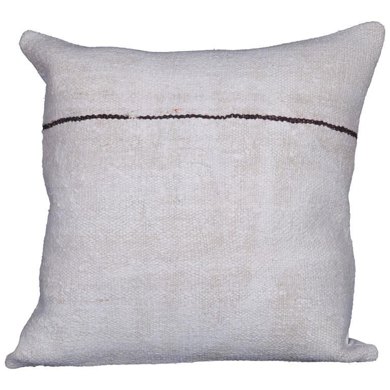 Pillow Made Out of a Mid-20th Century, Anatolian Hemp Kilim at 1stdibs