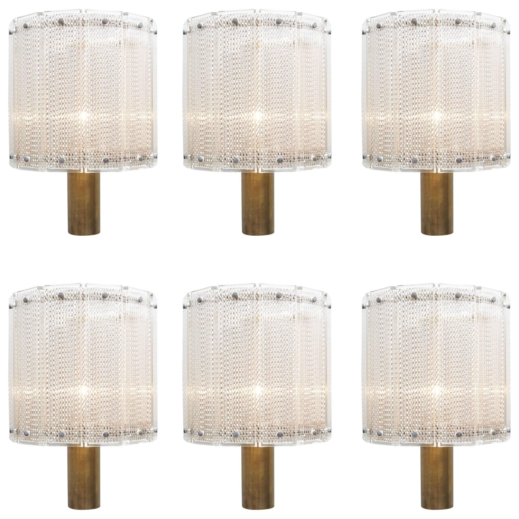 Set of six Wall Lights, Hans-Agne Jakobsson, circa 1960 For Sale