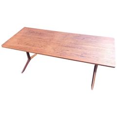 Scarce Teak 'Silverline' Coffee Table by Peter Hvidt for France & Sons