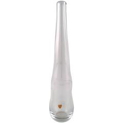 Large Orrefors Art Glass Vase, Stylish Swedish Design, 1950s-1960s 5