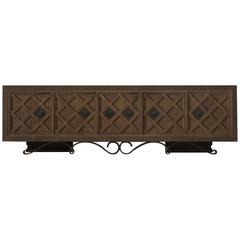 Oak Credenza in Charles Dudouyt Style 10