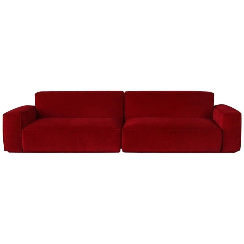 Marechiaro XIII 'Red' Sofa by Arflex, Italy For Sale