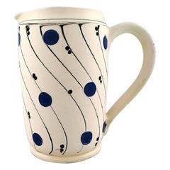 Vintage Kähler, Denmark, Glazed Stoneware Mug, 1930s