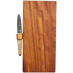 Carl Auböck II Vintage Cutting Board and Knife