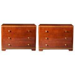 Antique Pair of Art Deco Commodes by DE COENE FRERES