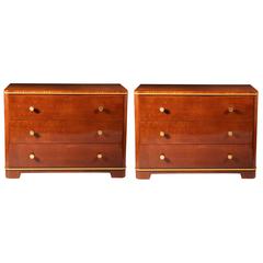 Pair of Art Deco Commodes by DE COENE FRERES
