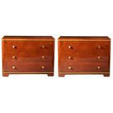 Pair of Art Deco Commodes by DE COENE FRERES