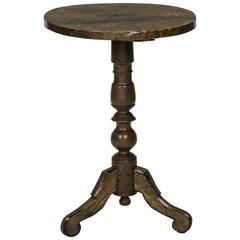 Small Round Pedestal Side Table