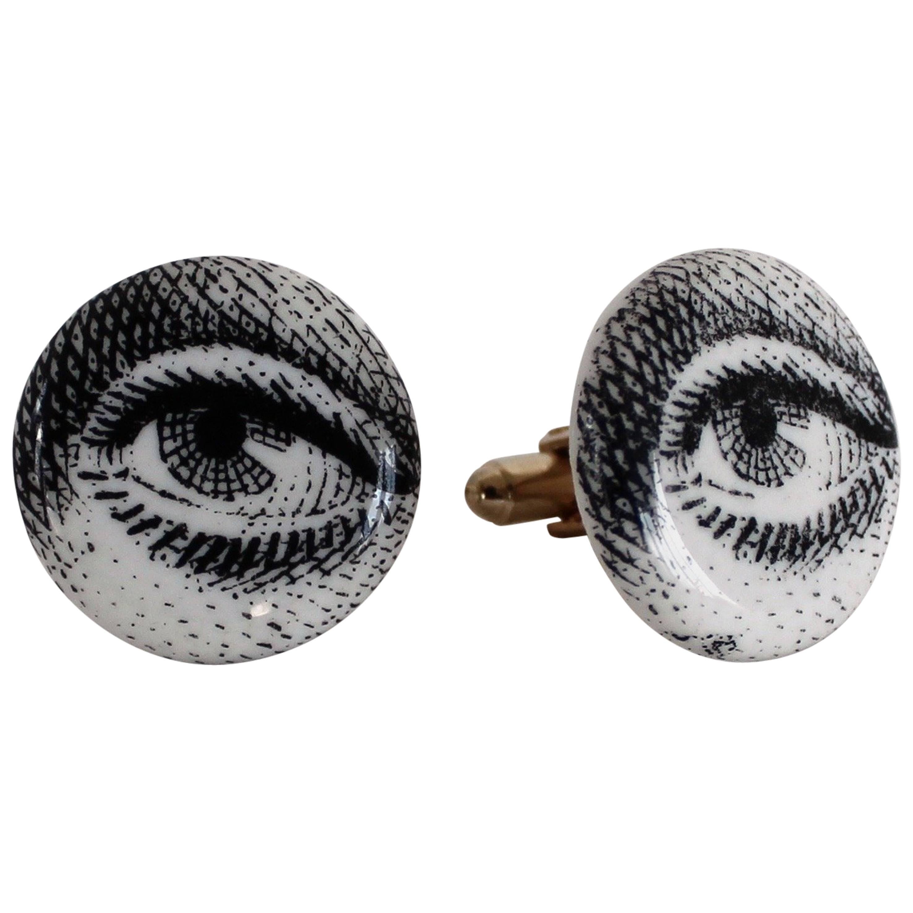 Pair of Rare Piero Fornasetti Cufflinks