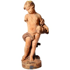 French Terracotta Figure of a Boy