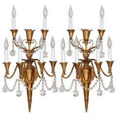Pair of Louis XVI Style Bras de Lumière 9