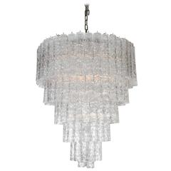 Venini Mid-Century Modern Tronchi Waterfall Chandelier 10