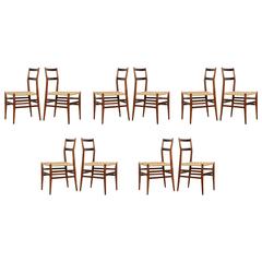 Gio Ponti Dining Chairs Set of Ten 8