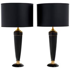 Pair of French Vintage Bakelite Lamps