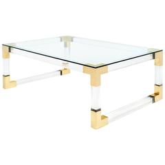 Vintage French Modernist Coffee Table by Maison Raphael