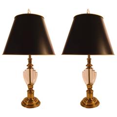Elegant Pair of Hollywood Regency Stiffel Lamps 9