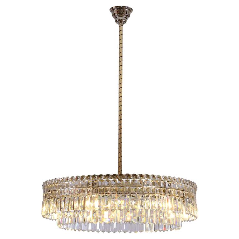Oswald Haerdtl Lobmeyr Midcentury Large Crystal Chandelier, 1950 1