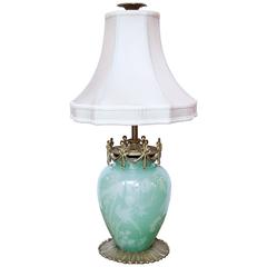 Antique Steuben Glass Lamp by F. Carder 1