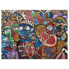 People Watching “Africa” Original by David Harper