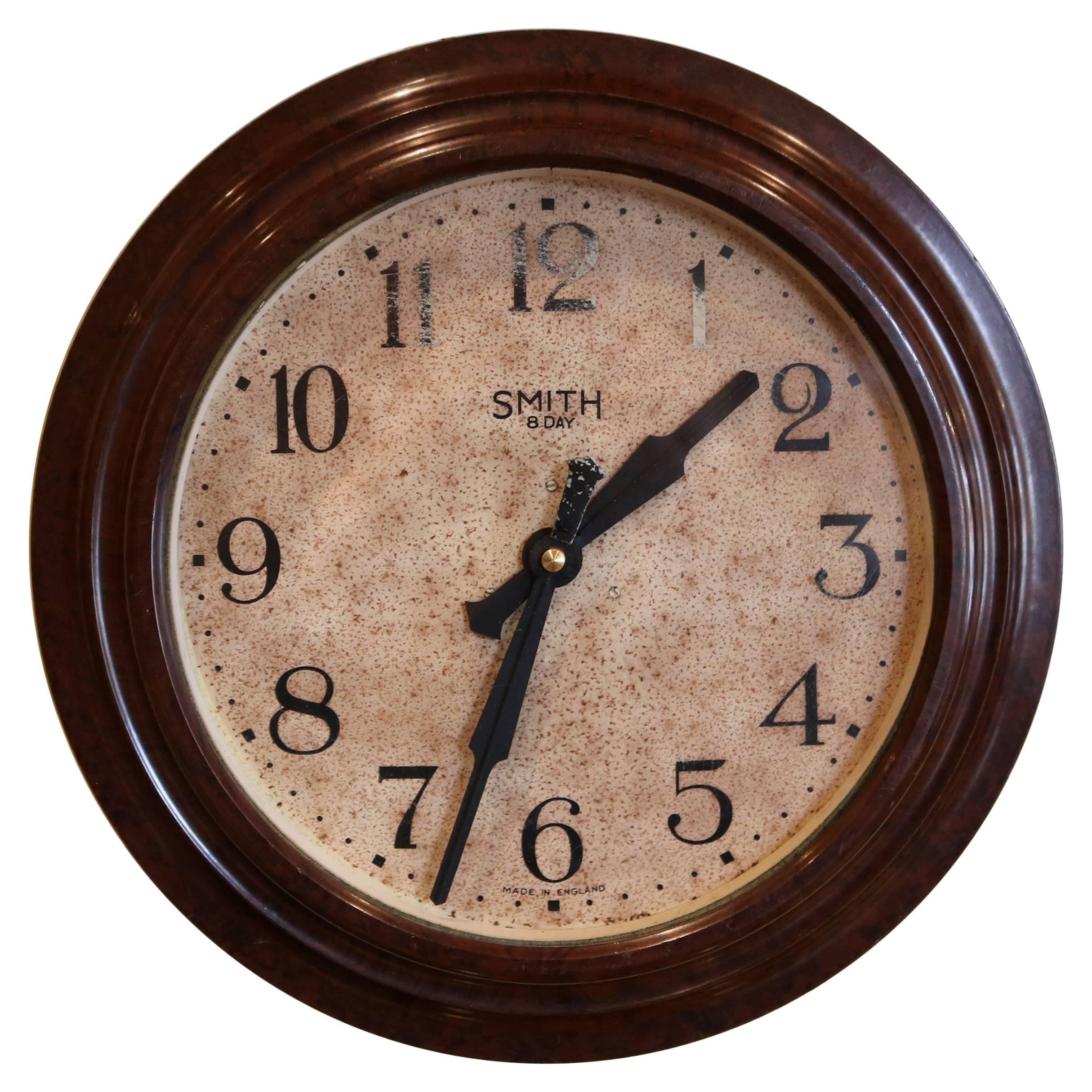 Bakelite Wall Clock For Sale