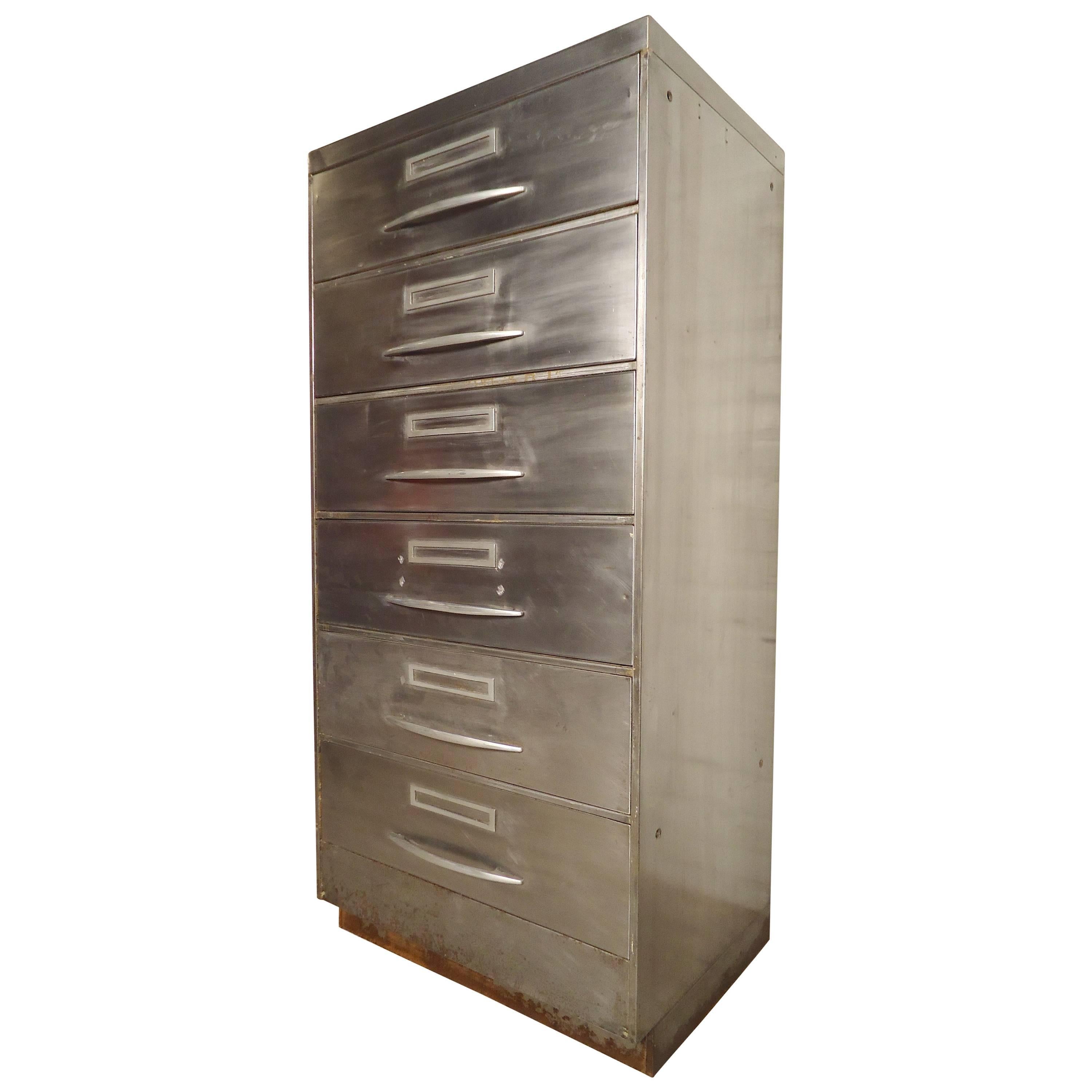 Unique File Cabinet with Industrial Finish