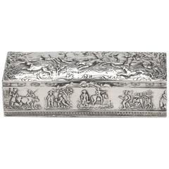 German Hallmarked 1860 Silver Box