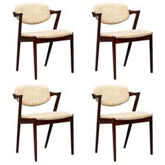 Rosewood Chairs by Kai Kristiansen Model 42 4