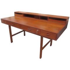 Vintage Peter Løvig Nielsen Teak Flip-Top Desk