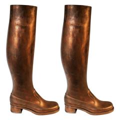 Pair of Kaukman Copper Boot Moulds