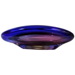 Flavio Poli Murano Glass 'Valva' Centerpiece Bowl for Seguso Vetri d'Arte