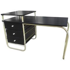 Warren McArthur 1930s Aluminum Reversible Desk 12