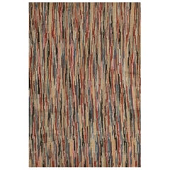 Mid-20th Century Multi-colored Hooked Rug from North America