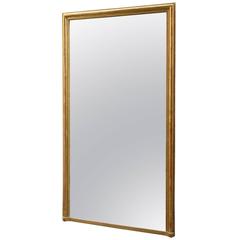 Mid-19th Century French Empire Style Giltwood Pier Mirror