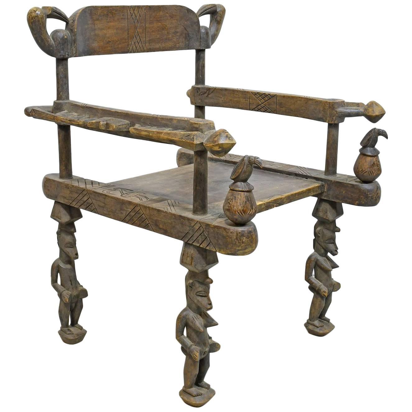 Ceremonial Fertility Chair of the Senufo People, West Africa