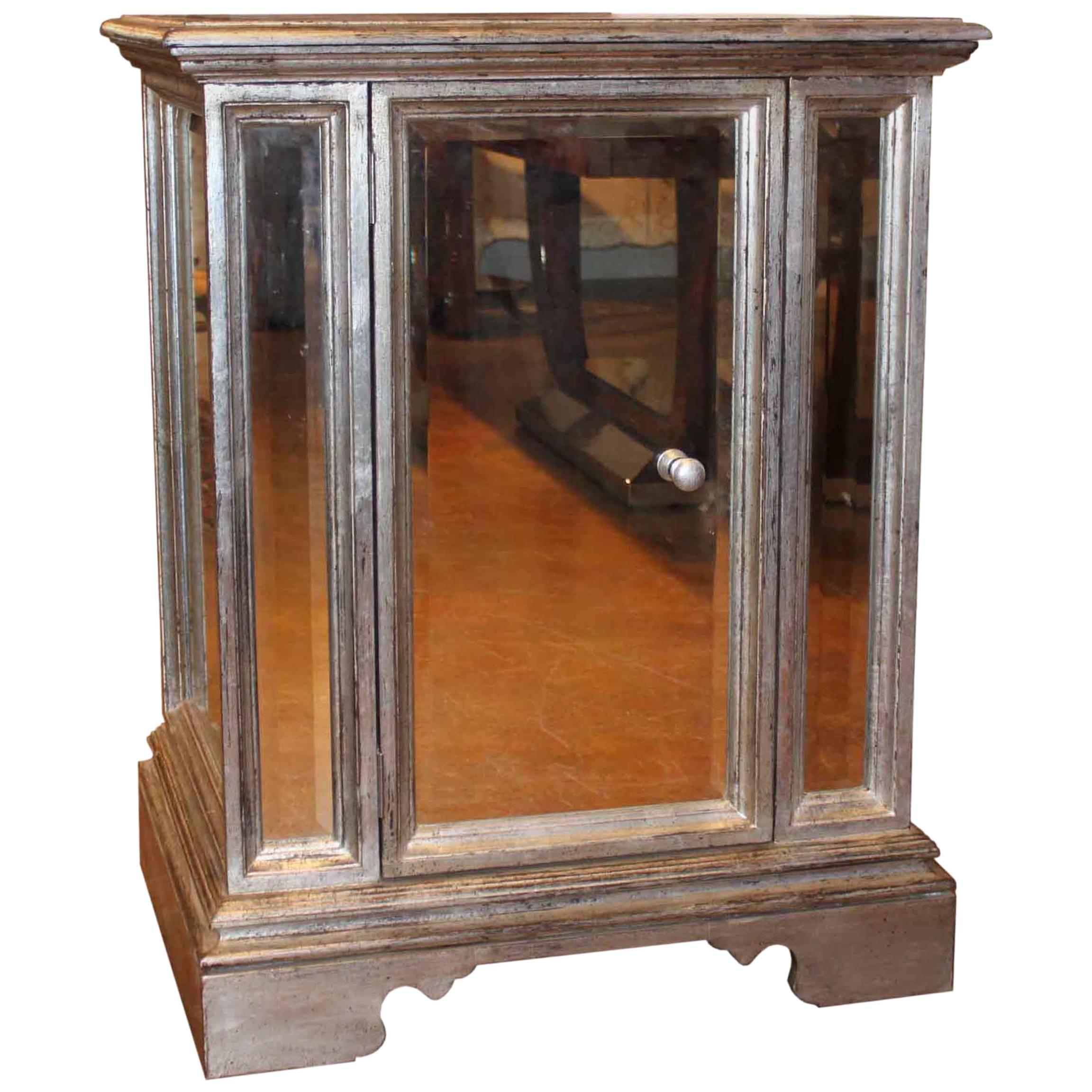 Italian Mirrored Novella Sink Base For Sale