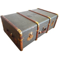 Antique Old Trunk French Army