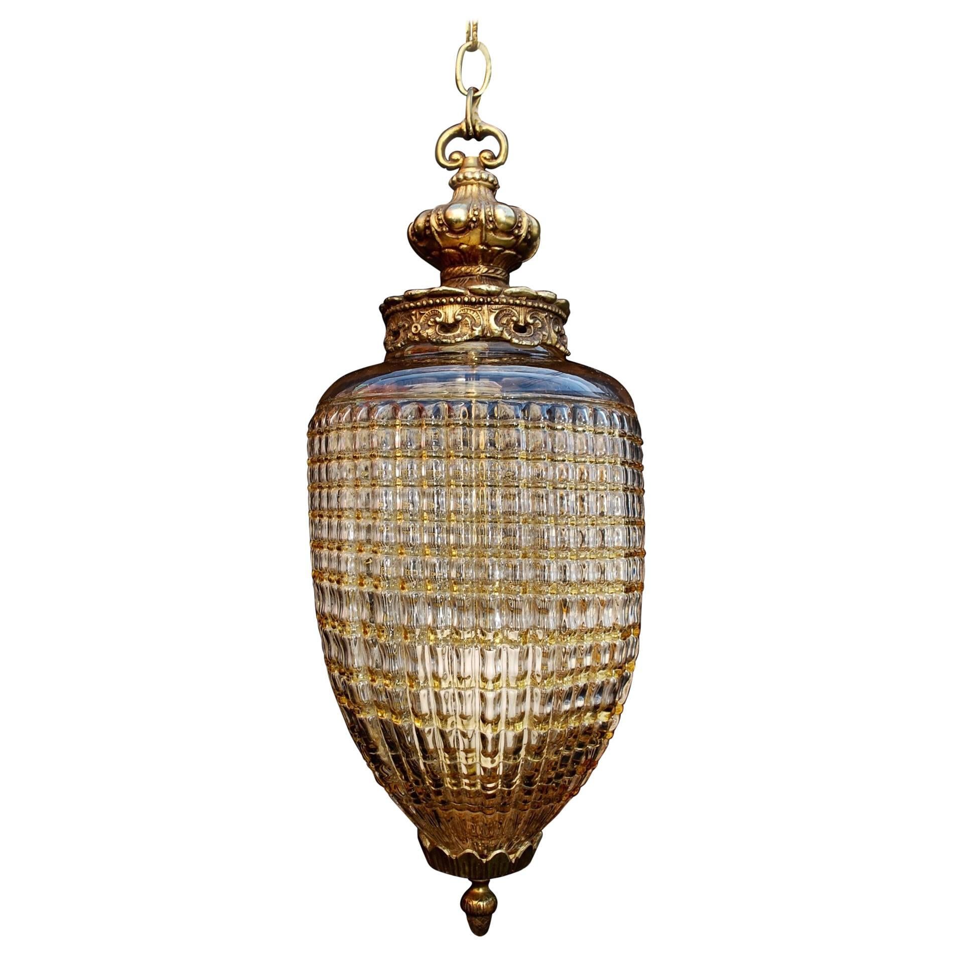 Elegant 1960 Glass Light