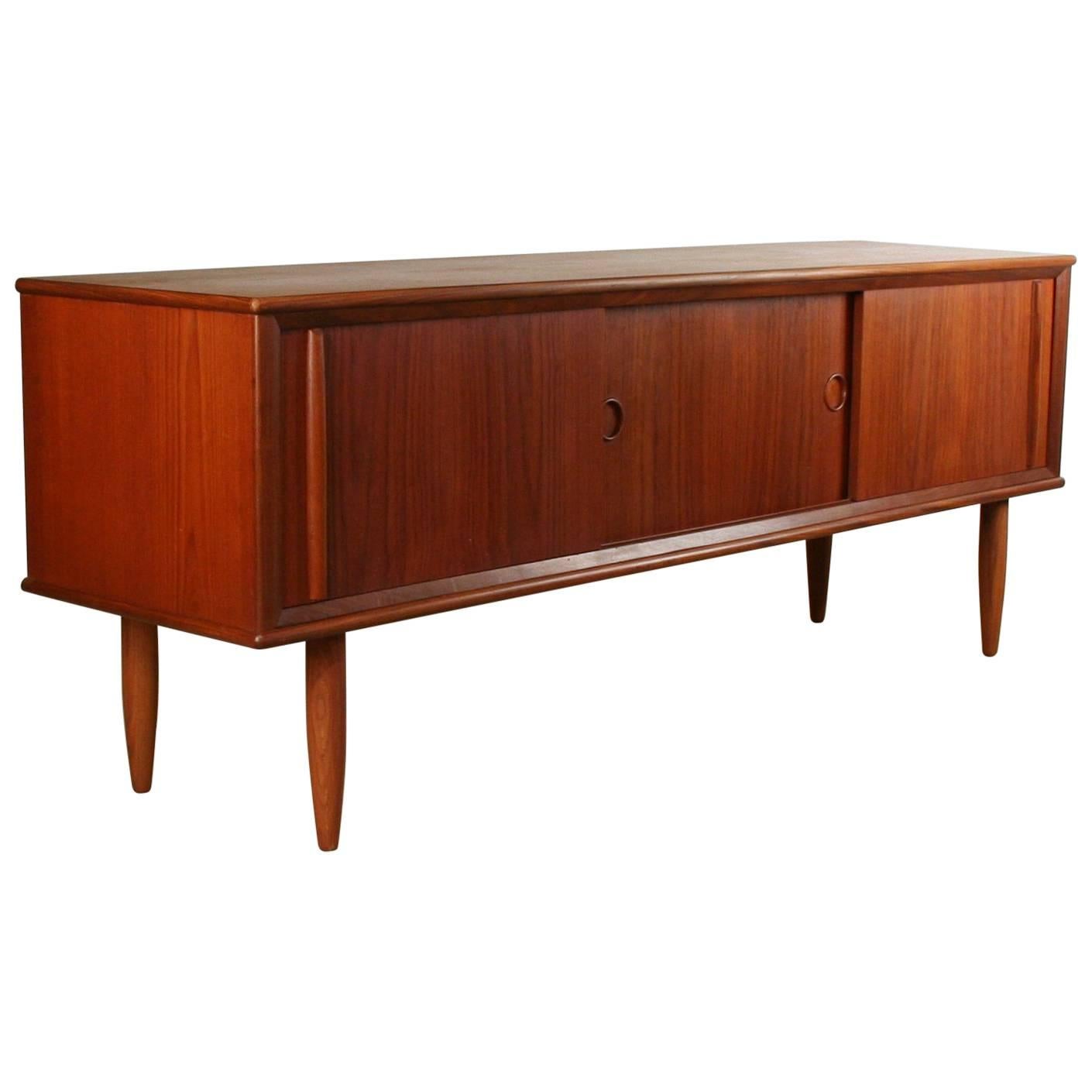 Vintage Danish Teak Sideboard For Sale