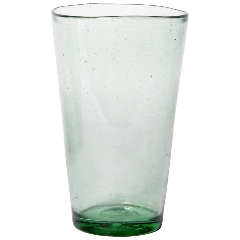 Green Empoli "Bubble" Glass Vase at 1stDibs