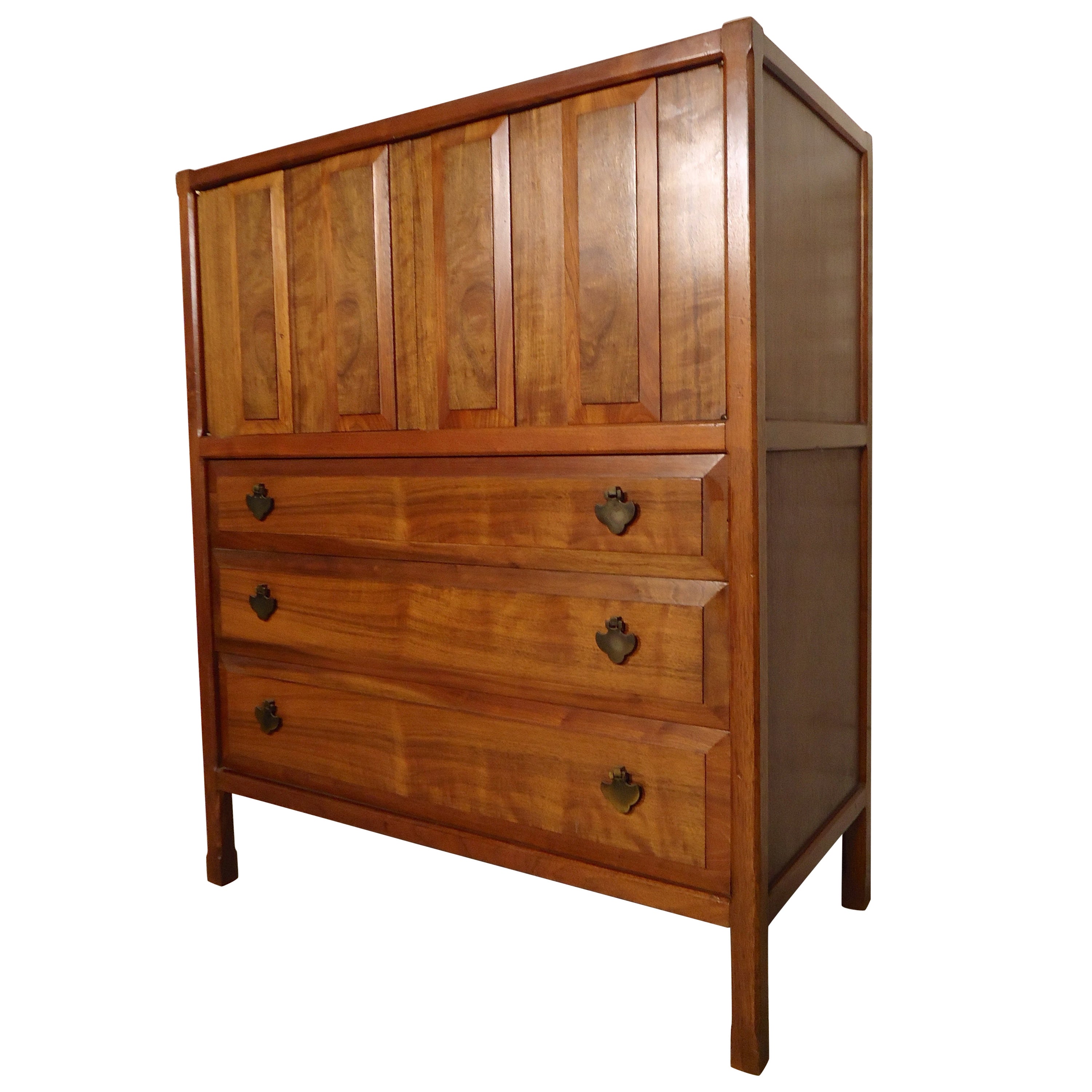 MidCentury Gentleman's Chest with Louvered Front by Thomasville For